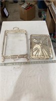 Silver plated shaffing dish