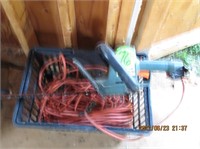 Crate- ext cord-clippers lot