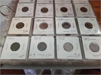 Lot of 174 Lincoln pennies coins 1909 and up.