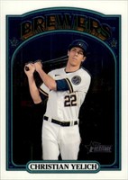 2021 Topps Heritage Chrome #251 Christian Yelich