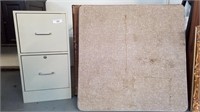 Metal 2 drawer filing cabinets 2 holding card