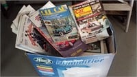 Huge lot of vintage car and motorcycle magazines