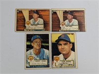 1952 Topps (4 Different Detroit Tigers) Poor