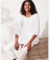 THE WHITE COMPANY OrganicCotton Boho Jersey Top-12