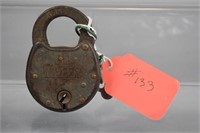 Iron-lever padlock MILLER LOCK Co. Philadelphia PA