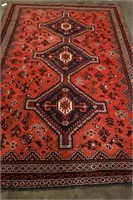 Shiraz Hand Woven Rug 6.8 x 9.6 ft