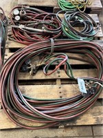 Pallet of torch lines, cutting heads and gauges