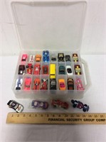 Clear car case with various cars