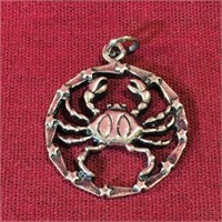 Cancer Sterling Silver Pendant