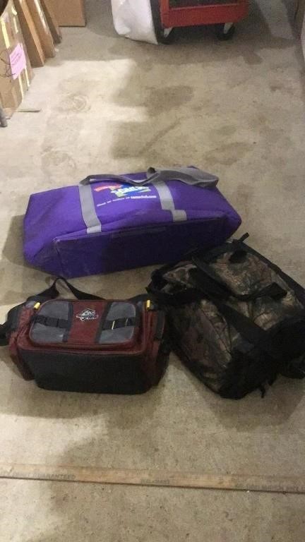 Cooler bags and tackle bag