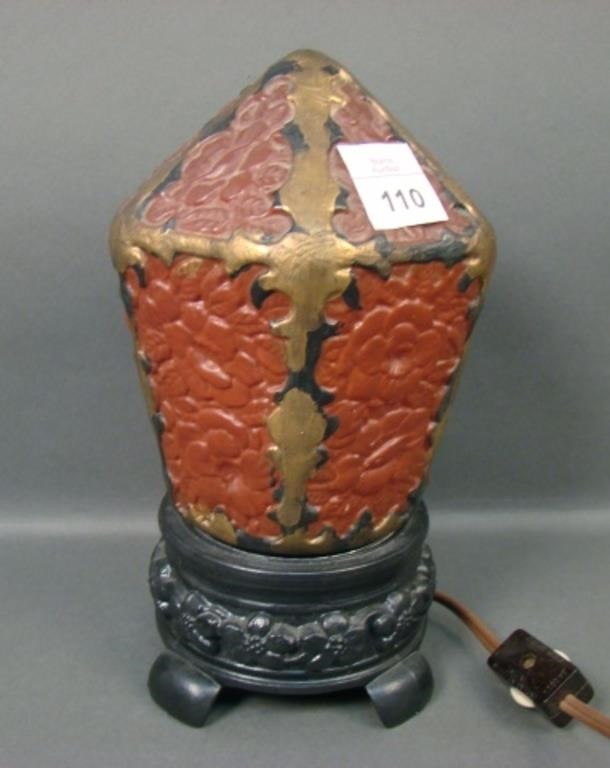 Very Rare Consolidated Iris Boudoir Lamp