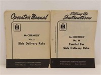 Manuals - McCormick No 5, No 11 Side Rakes