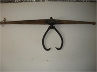 Antique  Log Carrier, 47 inch Length