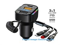 65W Fast Car Charger PD+QC3.0 USB C Quick Charging