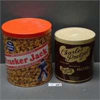 Charles Pretzels & Cracker Jack Tin