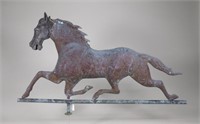 Copper and Zinc Horse Weathervane