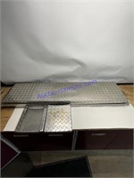 Aluminum diamond plate sections
