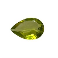 Natural 0.90ct Pear Cut Peridot Gemstone