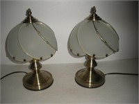 (2) Vintage Touch Lamps  16 inches tall