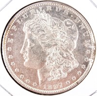 Coin 1897 Morgan Silver Dollar Gem Proof Like