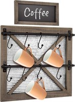 Autumn Alley Rustic Farmhouse Mug Rack