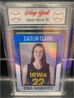 Caitlin Clark Blue Chrome Rookie Card Graded 10