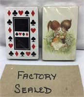 D1) TWO VINTAGE PLAYING CARDS