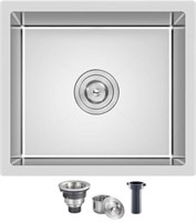 STAINLESS STEEL BRUSHED UNDERMOUNTED SINK WITH
