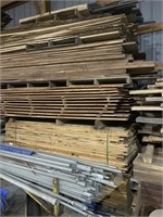 STACKS OF MIX LUMBER BLACK WALNUT / WHITE PINE