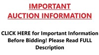 IMPORANT AUCTION INFO - READ PRIOR TO BIDDING!