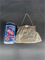 WHITING AND DAVIS MESH PURSE SILVER
