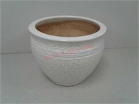white ceramic flower planter pot
