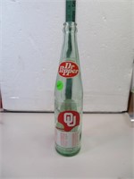 1975 Oklahoma VS Nebraska Dr Pepper 16oz Bottle