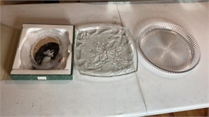 Lead Crystal Frame and Platters