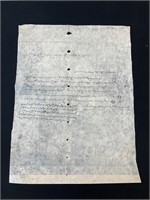 16th C Islamic Document On Velum.