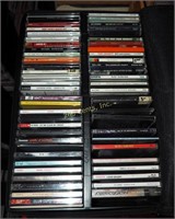 Approx50 Assorted Music C Ds W Case Logic Storage