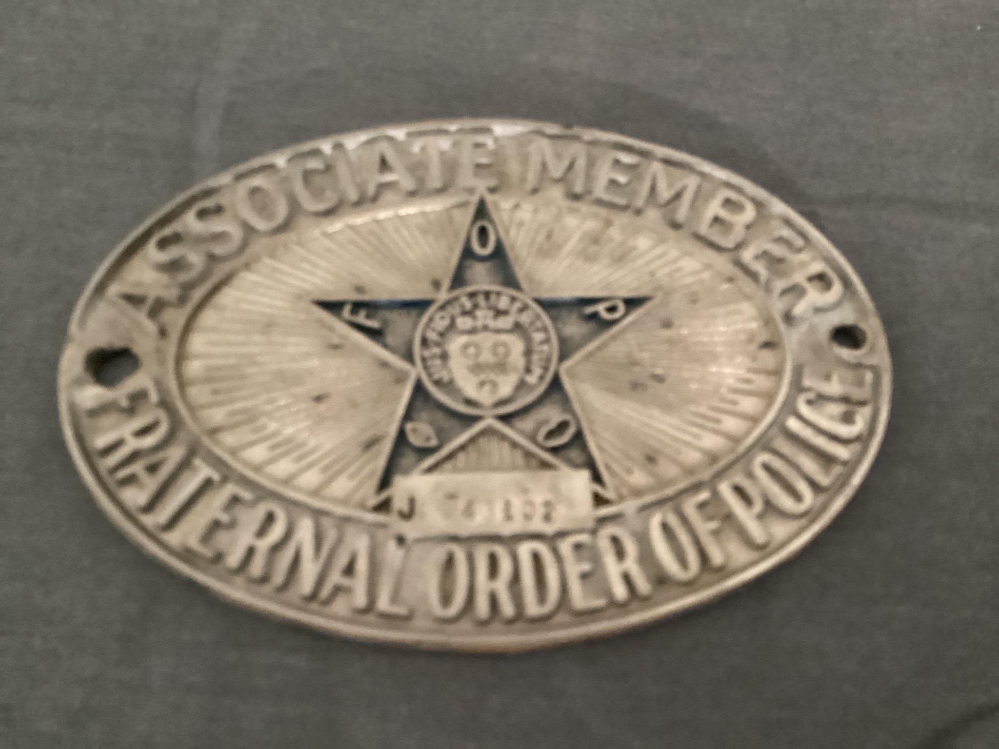 Vintage Fraternal Order Police Metal