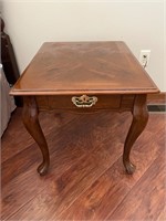 Antique square side table