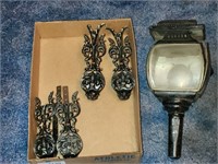 Vintage Metal Lantern & Decorative Decor