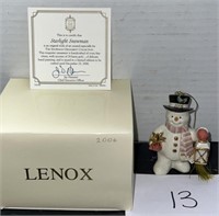 2006; Lenox Classics; Starlight Snowman; Snowman