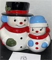 Vintage Enesco Corp Snowman Cookie Jar