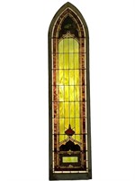 Fantastic 9 Ft 2.5 In Tall Stained Glass Window