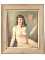 Georges LaChance Brown Co Artist Female Nude Oil