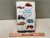 INTERESTING  RETRO 12 CAR CASE WITH VARIOUS CARS