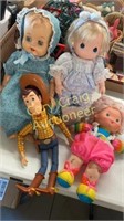 Vintage dolls, Rainbow Brite, Talking Woody,