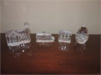 Collection of Waterford Crystal Houses