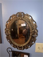 BRONZE COLORED WALL MIRROR