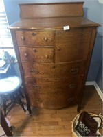 ANTIQUE TIGER OAK DRESSER