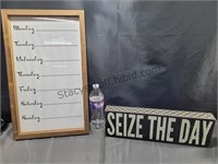 Seize The Day & Wood Frame