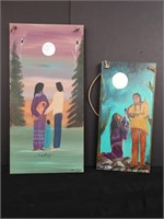 Two lovely native pictures signed